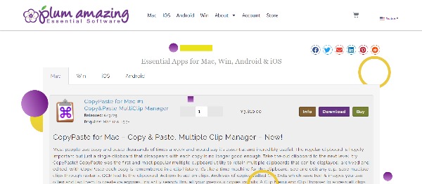 Plum AmazingのHPキャプチャ